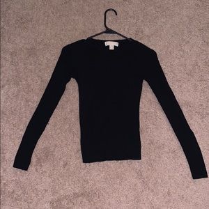Michael Kors ribbed long sleeve shirt